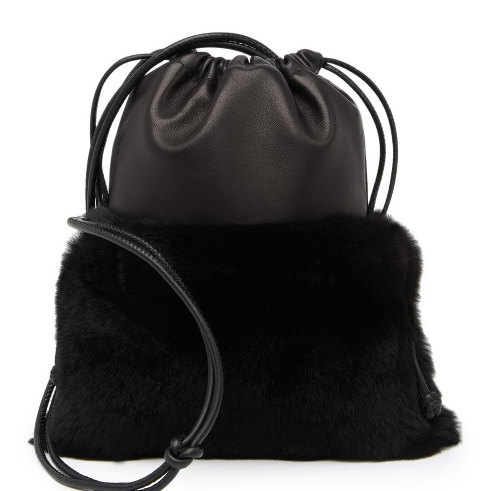 NEW Alexander Wang Ryan Rabbit Fur Bag